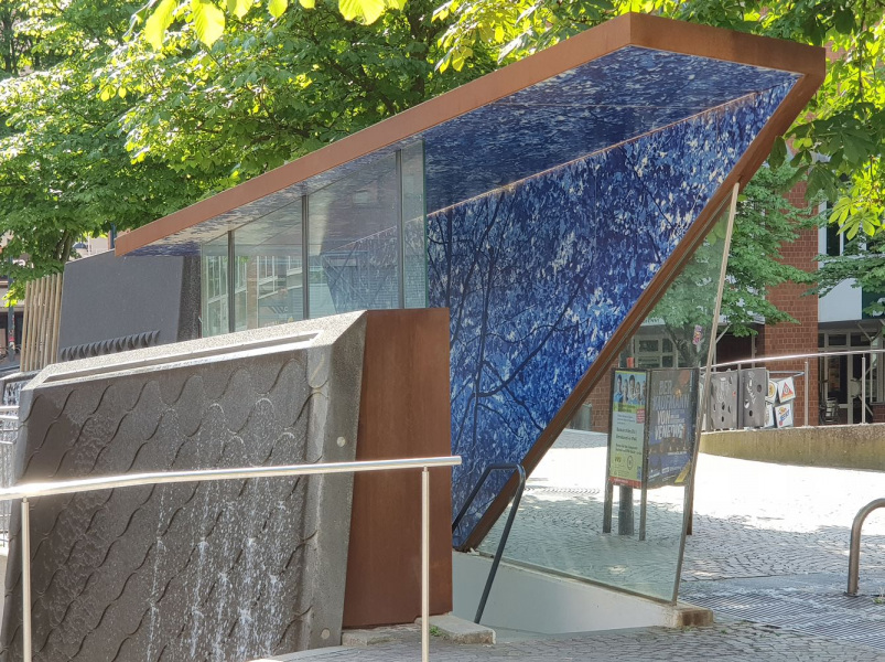 Überdachung Tiefgarageneingang Karlsruhe Kronenplatz PBW
