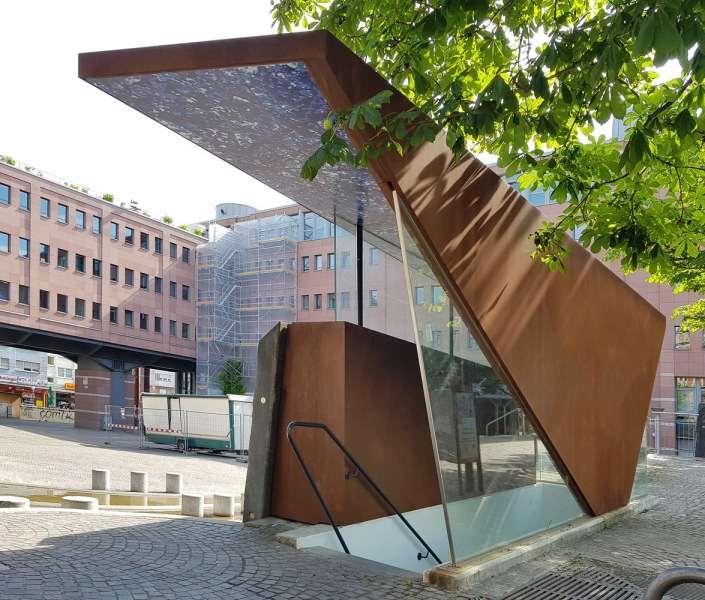 Überdachung Tiefgarageneingang Karlsruhe Kronenplatz PBW