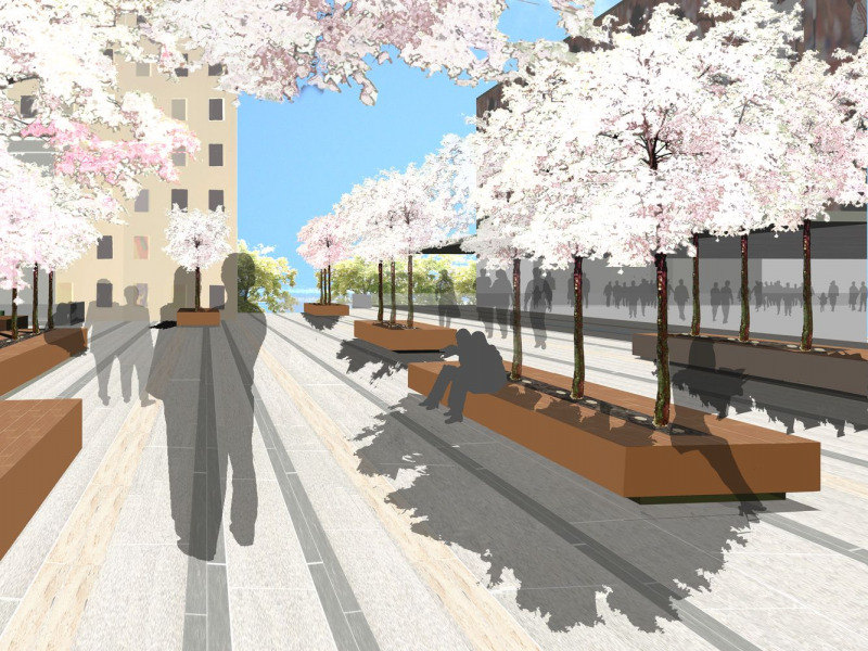 Ludwigsburg, Platz vor der MHPArena