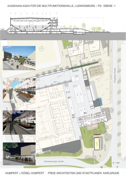 Ludwigsburg, Platz vor der MHPArena