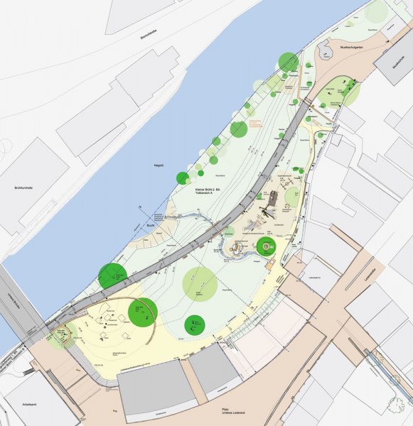 Calw Stadtpark Kleiner Brühl Lageplan