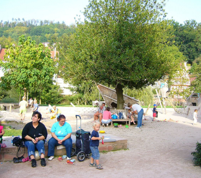 Calw Stadtpark Kleiner Brühl Spielplatz