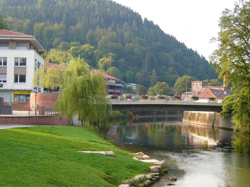Calw Stadtpark Kleiner Brühl Nagoldufer