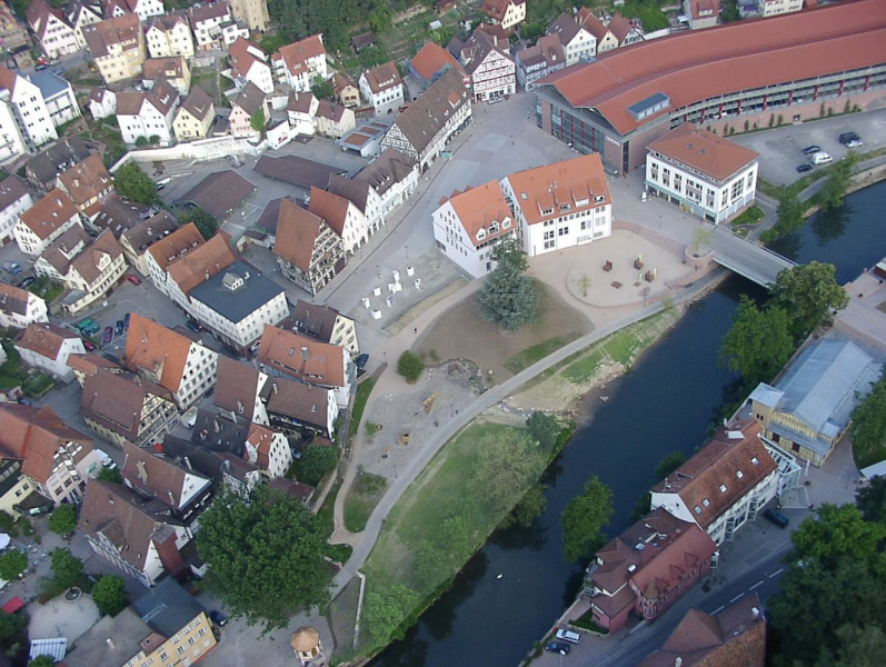 Calw Stadtpark Kleiner Brühl Luftbild