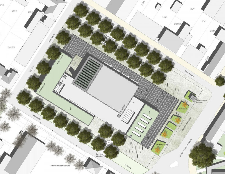 Kehl Rathaus und Stadthalle