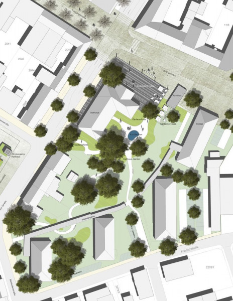 Kehl Rathaus und Stadthalle