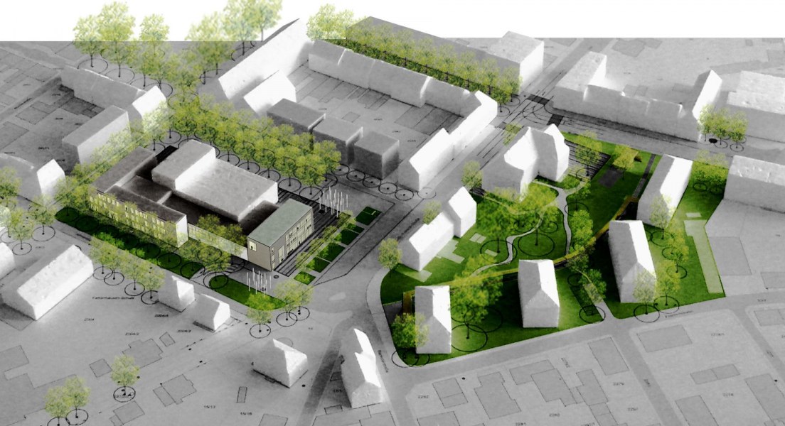 Kehl Rathaus und Stadthalle