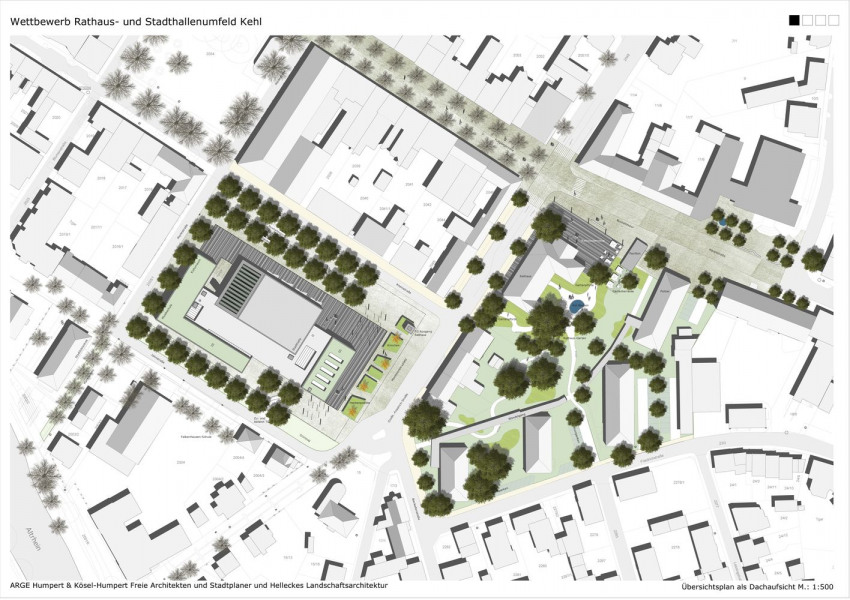 Kehl Rathaus und Stadthalle