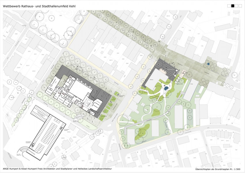 Kehl Rathaus und Stadthalle