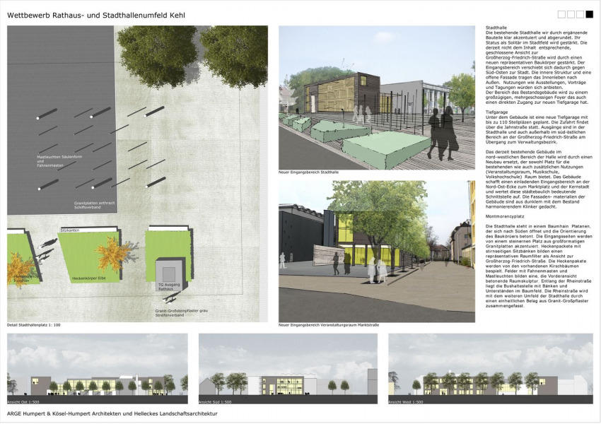 Kehl Rathaus und Stadthalle