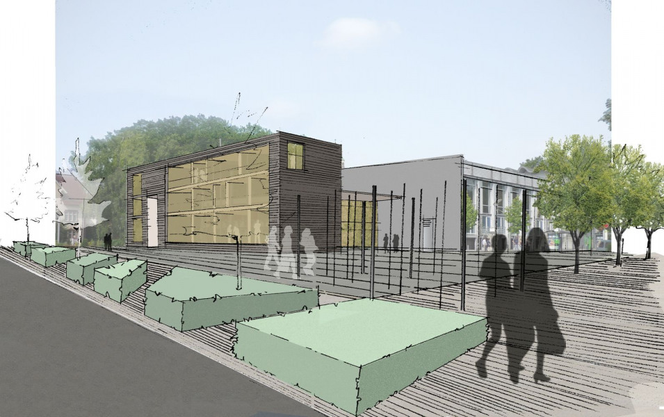 Kehl Rathaus und Stadthalle